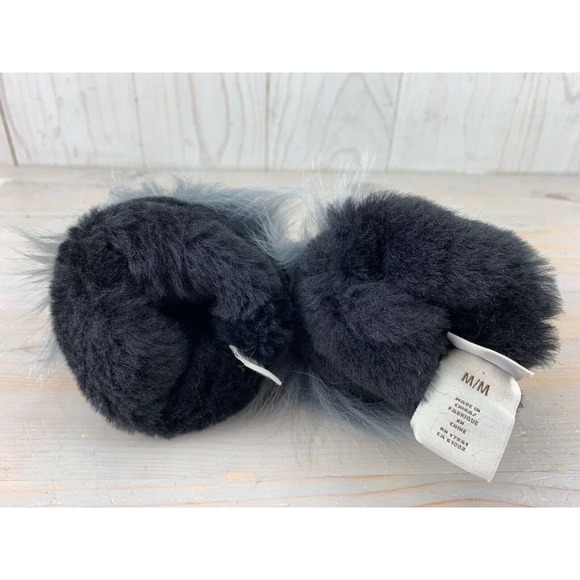 UGG THREE POINT BLACK LEATHER GLOVES WITH TOSCANA FUR Trim MED NWT - Picture 9 of 9